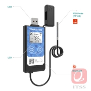 Bluetooth Ultra Low Temperature Data Logger with External RTD Probe "TEMPSEN" Model: TEMPOD 100XB