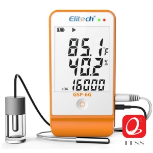 Temperature and Humidity Data Logger With Detachable Buffered Probe "Elitech" Model: GSP-6G