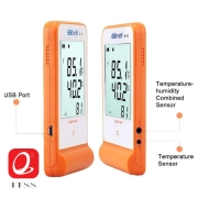 Temperature and Humidity Data Logger With Detachable Buffered Probe "Elitech" Model: GSP-6G